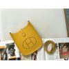 Hermes Evelyne III TPM Mini Bag In Yellow Clemence Leather - Image 2