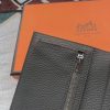 Hermes Black Togo Leather Bearn Gusset Wallet - Image 5