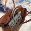 Hermes Brown Clemence Birkin 40cm Handmade Bag - Image 12