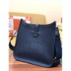 Hermes Evelyne III 29 PM Bag In Dark Blue Clemence Leather - Image 3