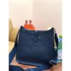 Hermes Evelyne III 29 PM Bag In Dark Blue Clemence Leather - Image 2
