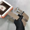 Hermes Constance Belt Buckle & Grey Clemence 38 MM Strap - Image 4