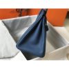 Hermes Birkin 30cm 35cm Bag In Blue Agate Clemence Leather - Image 7