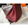 Hermes Birkin 30cm 35cm Bag In Bordeaux Clemence Leather - Image 7