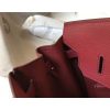 Hermes Birkin 30cm 35cm Bag In Bordeaux Clemence Leather - Image 4