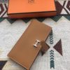Hermes Brown Epsom Bearn Gusset Wallet - Image 2
