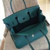Hermes Malachite Clemence Birkin 30cm Handmade Bag - Image 7