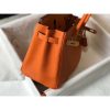 Hermes Birkin 30cm 35cm Bag In Orange Clemence Leather - Image 5