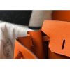 Hermes Birkin 30cm 35cm Bag In Orange Clemence Leather - Image 6