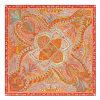 Hermes Saumon Le Jardin De La Maharani Silk Shawl