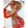 Hermes Saumon Le Jardin De La Maharani Silk Shawl - Image 3