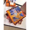 Hermes Orange Les tresors d'un Artiste Silk Scarf - Image 5
