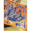 Hermes Orange Les tresors d'un Artiste Silk Scarf - Image 9