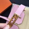 Hermes Pink Clemence Birkin 30cm Handmade Bag - Image 3