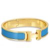 Hermes Blue Enamel Clic H PM Bracelet - Image 3