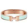 Hermes Aqua Enamel Clic H PM Bracelet - Image 3