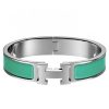 Hermes Green Enamel Clic H PM Bracelet - Image 2