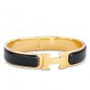 Hermes Black Enamel Clic H PM Bracelet - Image 4