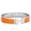 Hermes Orange Enamel Clic H PM Bracelet - Image 2