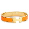 Hermes Orange Enamel Clic H PM Bracelet - Image 4