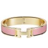 Hermes Pink Enamel Clic H PM Bracelet - Image 2
