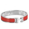 Hermes Red Enamel Clic H PM Bracelet - Image 2