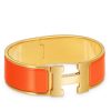 Hermes Orange Enamel Clic Clac H PM Bracelet - Image 3