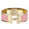 Hermes Pink Enamel Clic Clac H PM Bracelet - Image 2