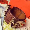 Hermes Brown Alligator Collier de Chien Bracelet Size S - Image 4