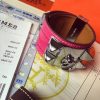 Hermes Rose Red Alligator Collier de Chien Bracelet Size S - Image 3