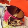 Hermes Rose Red Alligator Collier de Chien Bracelet Size S - Image 4