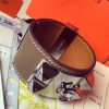 Hermes Etoupe Epsom Collier de Chien Bracelet Size S - Image 5