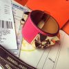 Hermes Rose Red Epsom Collier de Chien Bracelet Size S - Image 5