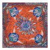 Hermes Orange Flowers of South Africa Silk Scarf - Image 6