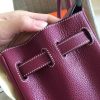 Hermes Ruby Clemence Birkin 30cm Handmade Bag - Image 3