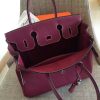 Hermes Ruby Clemence Birkin 30cm Handmade Bag - Image 7