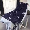 Hermes Dark Blue Avalon Blanket - Image 3