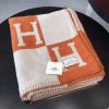 Hermes Orange Avalon Blanket - Image 6