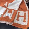 Hermes Orange Avalon Blanket - Image 8