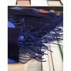 Hermes Casaque Stole In Navy And Blue Cashmere - Image 3