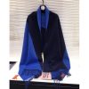 Hermes Casaque Stole In Navy And Blue Cashmere - Image 4