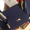 Hermes Sapphire Clemence Birkin 30cm Handmade Bag - Image 3