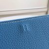 Hermes Blue Jean Azap Zipped Wallet - Image 5