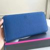 Hermes Blue Clemence Azap Zipped Wallet - Image 9