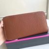 Hermes Brown Clemence Azap Zipped Wallet - Image 5