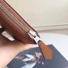 Hermes Brown Clemence Azap Zipped Wallet - Image 6