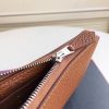 Hermes Brown Clemence Azap Zipped Wallet - Image 8