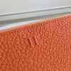 Hermes Orange Clemence Azap Zipped Wallet - Image 3