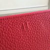 Hermes Red Clemence Azap Zipped Wallet - Image 6