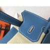 Hermes Blue Jean Clemence Birkin 25cm Handmade Bag - Image 8